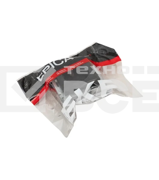 Механизм розетки EKF UP1-SOB-111 16А, с заземлением, со шторками, черный Эпика