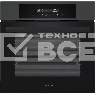 Шкаф духовой электрический Maunfeld AEOD60103G1, 60л, дверца с 3 стеклами, графит