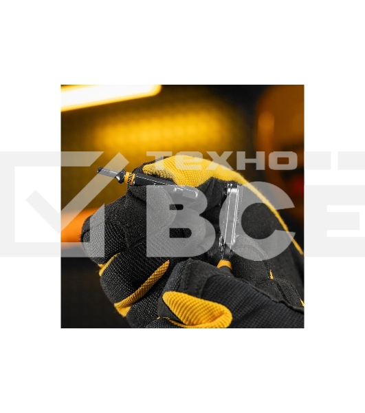 Ключ-трещотка для бит Denzel 1/4', 52 зуба, CrMo, адаптер для торцевых головок