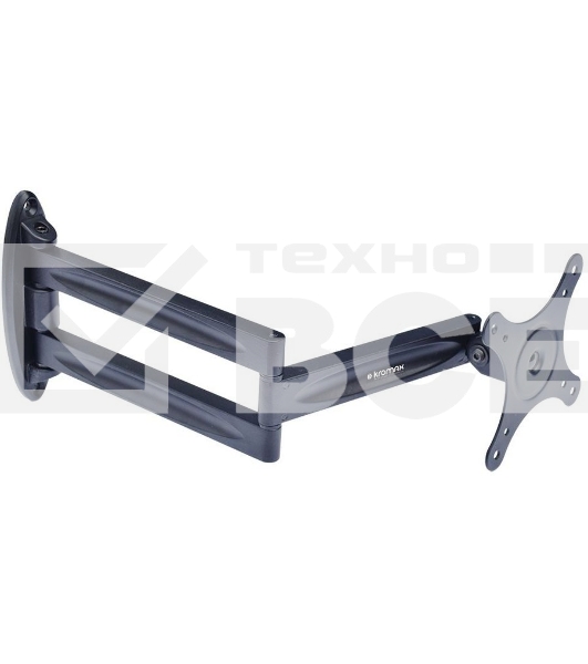 Кронштейн для телевизора Kromax TECHNO-11 черный 10'-32' макс.15кг настенный поворот и наклон