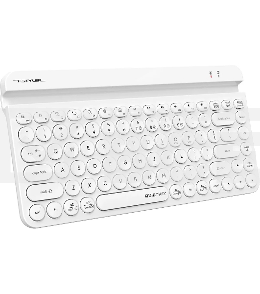Клавиатура A4Tech Fstyler FBK30 белый USB беспроводная