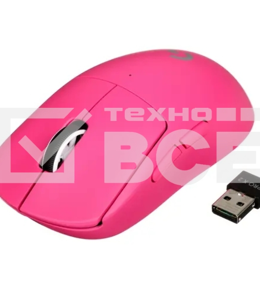 Мышь беспроводная Logitech G PRO X Superlight 2 розовый, 32000 dpi, радиоканал, USB, кнопки - 5
