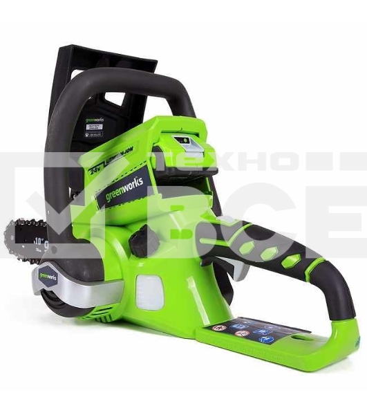 Цепная пила GreenWorks G-24 G24CS25K2, 24V, 25см, c 1хАКБ 2 А.ч и ЗУ