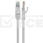 Патч-корд GCR UTP кат.5е, RJ45, перекрестный ethernet 1.5m литой, серый, фото2