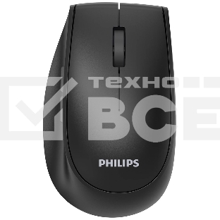 Мышь беспроводная Philips SPK7627 черный, 1600 dpi, радиоканал, Bluetooth, USB, кнопки - 5