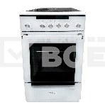 Плита электрическая De Luxe 506004.13ЭС белый, конфорок 4 электрических (стеклокерамика), духовка 60 л, 50 см x 87 см x 60 см, фото 1
