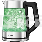 Чайник электрический Hyundai HYK-G4402 1.7л. 2200Вт черный/серебристый корпус: стекло, фото4