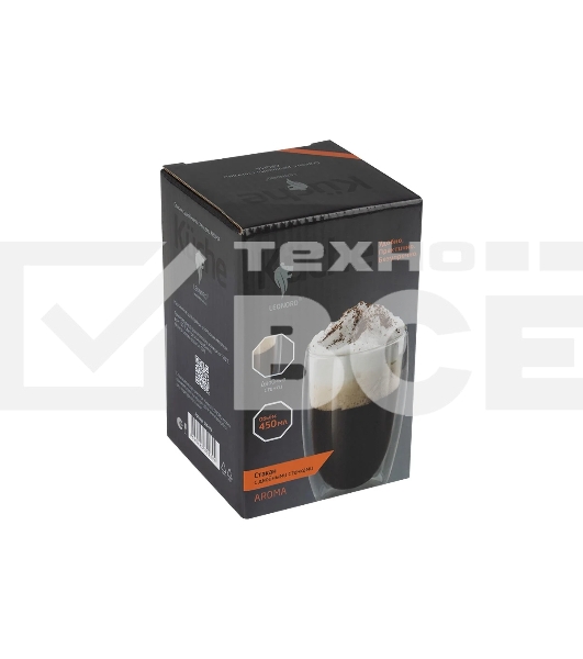 Стакан LEONORD AROMA, объем: 450 мл с двойными стенками из боросиликатного стекла (106479)