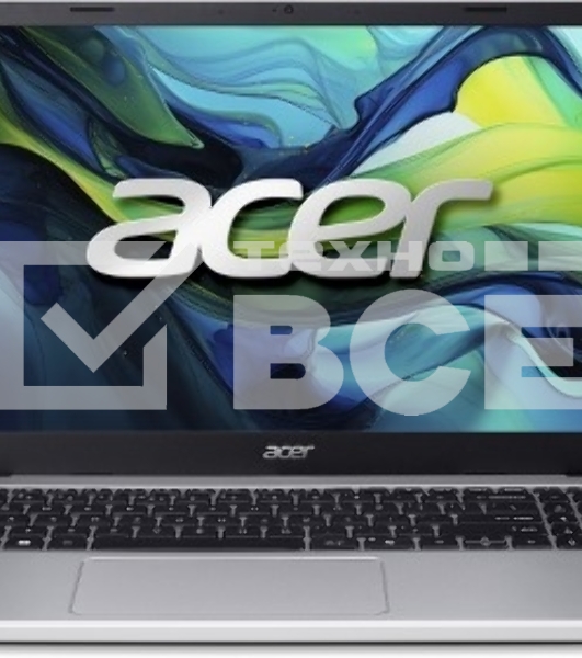 Ноутбук Acer Aspire Lite AL15-61P-R83Y 15,6' FHD 1920x1080 Non-glare IPS, 800:1, 250 nit AMD Ryzen 5 8640HS UMA 16 Gb DDR5 Memory 512Gb PCIe NVMe SSD Silver Plastic  None(Boot-up only)