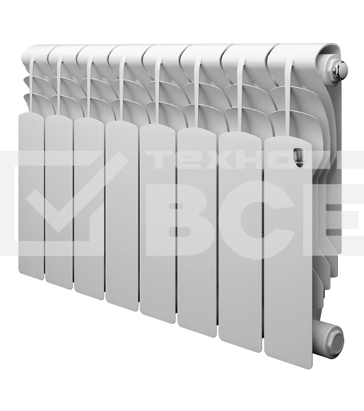 Радиатор биметаллический Royal Thermo Revolution B 350 - 8 секц.