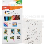 Карандаши цветные Deli EC00200 Color Emotion, трехгранный профиль, липа, 12 цветов, коробка с европодвесом (12шт), фото5