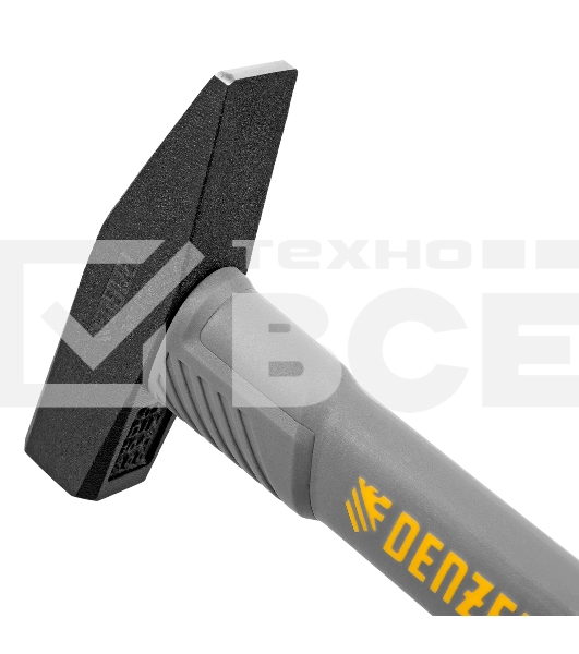 Молоток слесарный Denzel 300 г, кованый, фибергласовая рукоятка c TPR покрытием