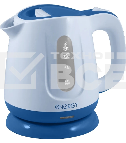Чайник электрический Energy E-234 1 л, диск синий