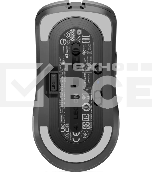 Мышь беспроводная Lenovo Legion M600s Qi Wireless Gaming темно-серый оптическая 19000dpi BT/Radio USB (GY51H47355)