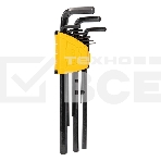 Ключи Deli Набор шестигранных ключей сверхдлинных Deli DL231309H 9 шт размеры 1,5,2,2,5,3,4,5,6,8,10мм, пластиковый держатель, фото 1