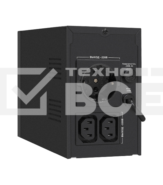 Источник бесперебойного питания ExeGate SpecialPro UNB-650.LED.AVR.1SH.2C13 650VA/360W, LED, AVR, 1*Schuko+2*C13, металлический корпус, черный