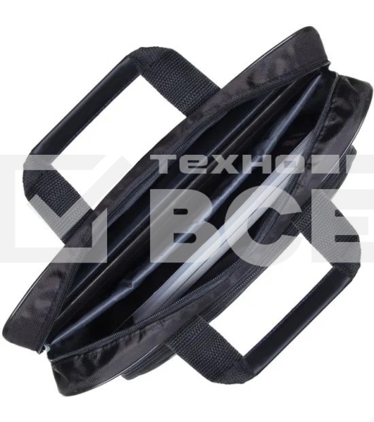 Сумка для ноутбука ExeGate EX264611RUS Office F1596 Black, черная, полиэстер, для ноутбуков до 15.6'