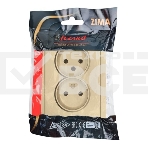 Розетка LEZARD 704-3600-128BQC 2-мест. б/з СП ZIMA IP20 16А ПБТ безвинт. зажим зол., фото4