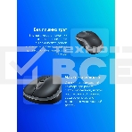 Мышь беспроводная Logitech M185 серый/черный, 1000 dpi, радиоканал, USB, кнопки - 3, фото5