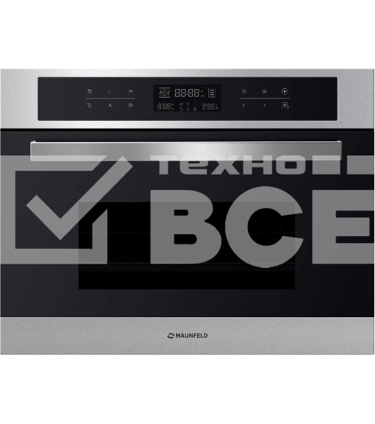 Шкаф духовой электрический с функцией СВЧ Maunfeld MCMO.44.9S, встраиваемый