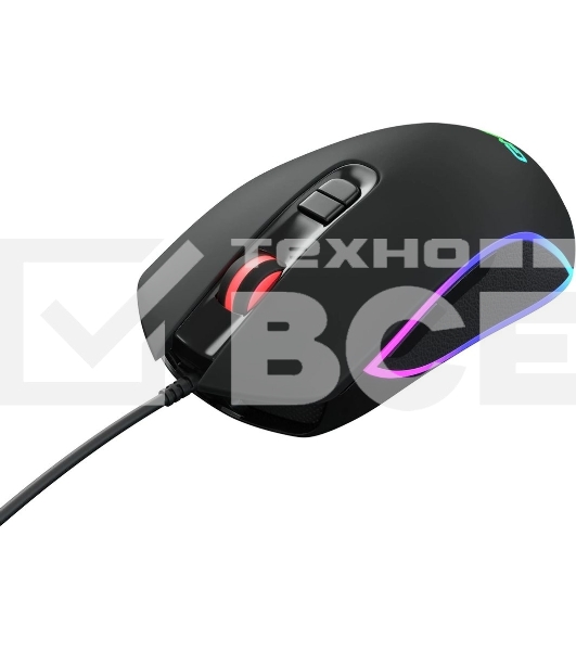 Мышь проводная GMNG 730GM черный, 12000 dpi, USB, кнопки - 7