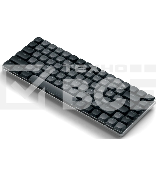 Клавиатура Satechi SM1 Slim Dark гибридная, USB Type-A, Bluetooth, радиоканал, чёрный