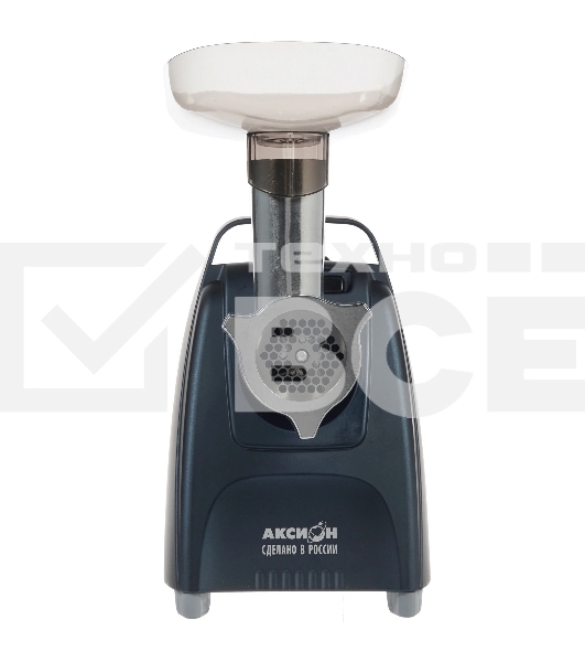 Мясорубка электрическая Аксион М61.01 темно-синий, 2000 Вт, 4.0 кг/мин, реверс, защита от перегрузки, насадки - 4