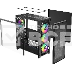 Корпус Ocypus Delta C70 BK ARGB, Midi-Tower, чёрный, 4 x 120 мм, фото3