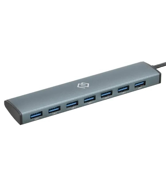 USB-концентратор Digma HUB-7U3.0-UC-G, USB-C, USB 3.0 7 портов, USB Type-C