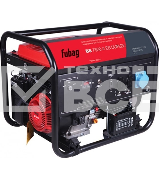 Электростанция бензиновая FUBAG BS 7500 A ES DUPLEX, 641001