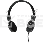 Наушники с микрофоном Оклик HS-M200 черный 1.8м накладные оголовье (1532011), фото 1