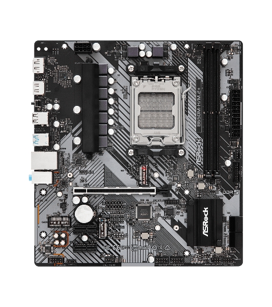 Материнская плата ASRock B650M-H/M.2+, AM5, AMD B650, 2xDDR5, 4xSATA, 2xM.2, 1xPCIe 4.0 x16, 1xDP, 1xHDMI, 1x1Gb LAN, 2xUSB 2.0, 3xUSB 3.2 Gen 1, 1xUSB-C, 3x3.5 мм, 7.1, Micro-ATX
