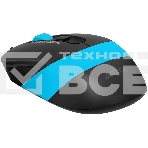 Мышь проводная A4Tech Fstyler FM10S черный/голубой, 1600 dpi, USB, кнопки - 4, фото2