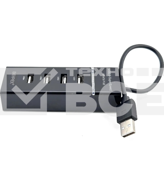 Разветвитель USB 2.0 BPH-920 4порт. черный