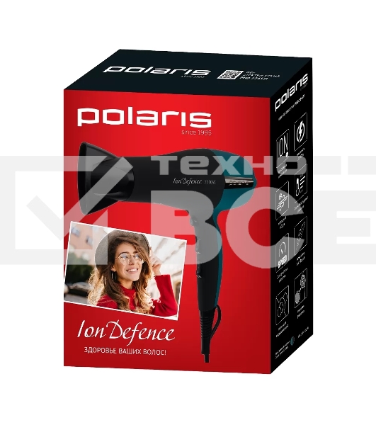 Фен Polaris PHD 2245Ti черный/бирюзовый 2200Вт
