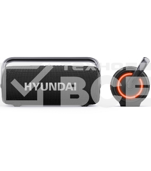 Портативная колонка Hyundai H-PS1029 черный 220W 4.1 BT 10м 4800mAh