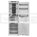 Встраиваемый холодильник Maunfeld MBF177NFWHGR Inverter белый двухкамерный 179/66 л морозилка снизу, No Frost, фото4