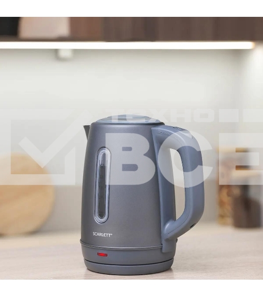 Чайник электрический Scarlett SC-EK21S42 1.8л. 1800Вт графит корпус: пластик