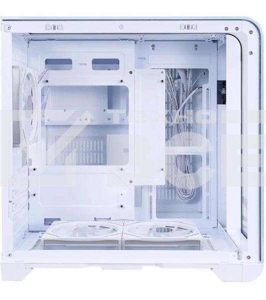 Компьютерный корпус 1STPLAYER RT5 ARGB белый, mATX, 3x120мм ARGB fans