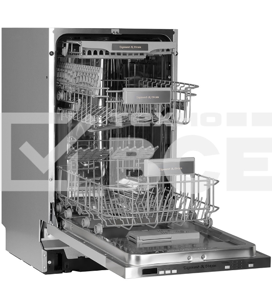 Встраиваемая посудомоечная машина Zigmund & Shtain DW 301.4, серый, 44.8 см, 11 компл., 49 дБ, класс A++