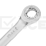 Ключ комбинированный трещоточный Denzel 14708 14 мм, CrV, матовый хром 14708, фото5