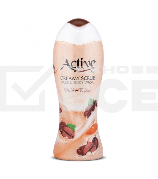 Гель-скраб кремовый для душа Active Кофе с молоком, 400 мл (512306012)