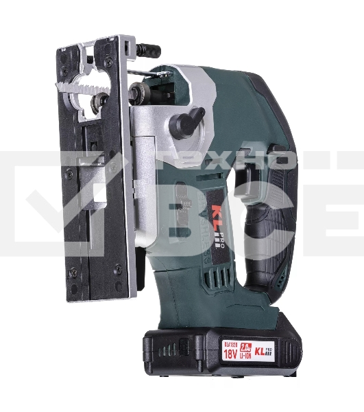 Лобзик электрический профессиональный бесщеточный KLPRO KLDT18B-20 (18В, Li-ion-2шт, 2.0А·ч, патрубок для пылесоса, полотна (дерево/металл, З/У, кейс)