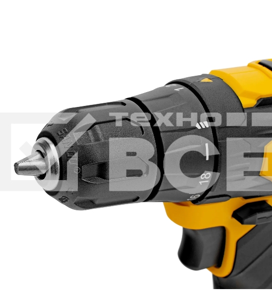 Дрель-шуруповерт аккумуляторная Denzel CDQ-20, 20В, 2 АКБ, Кейс