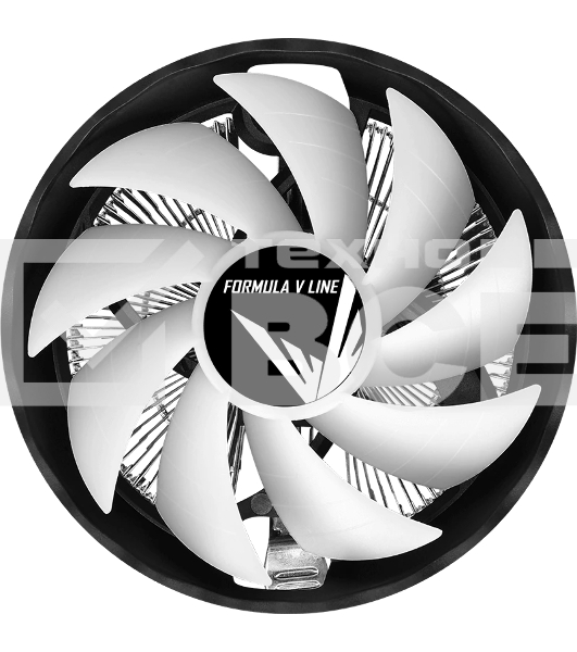 Устройство охлаждения(кулер) Formula AC Air Frost Plus RGb Soc-AM5/AM4/1200/1700/1851 черный 3-pin 24dB Al 110W 360gr Ret (AIR FROST PLUS FRGb 3P)