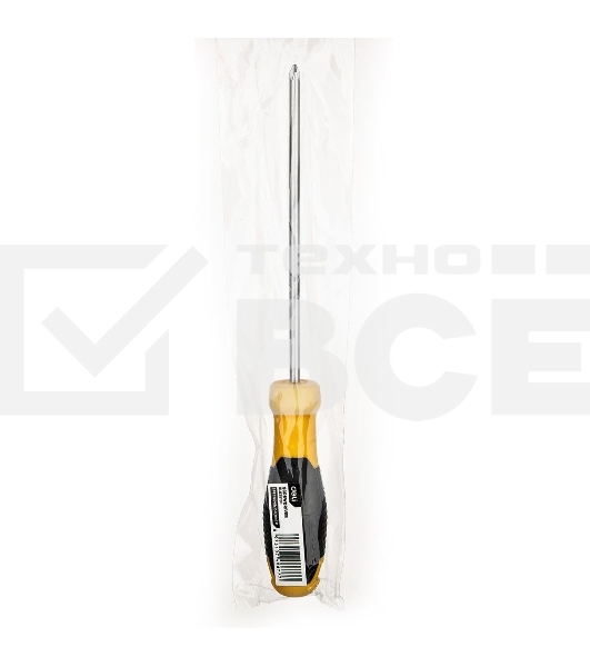 Крестовая отвертка Deli DL635150 PH1x150мм Материал: CR-V. Двухкомпонентная ручка. Хромированная.