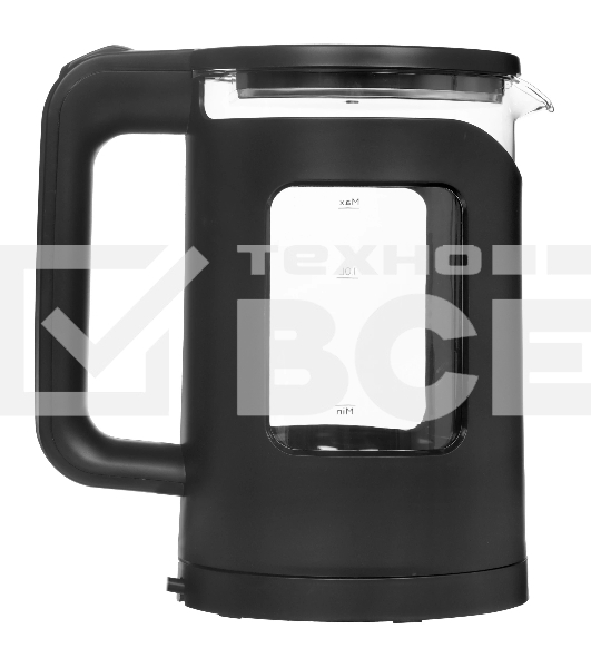 Чайник электрический BQ KT2000G черный. Мощность: 1500 Вт, Максимальный объем: 1.5 л