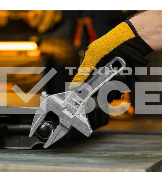 Ключ разводной Denzel 205 мм, алюминиевый