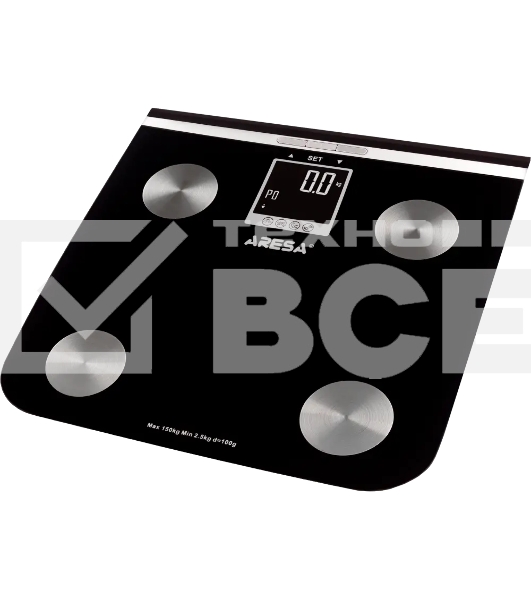 Весы напольные ARESA AR-4403, электрон., 150 кг, стекло