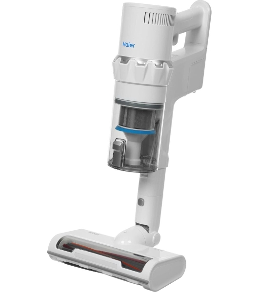 Пылесос вертикальный Haier HVC250 белый, питание от аккумулятора, 250 Вт, уборка сухая, пылесборник 0,5 л